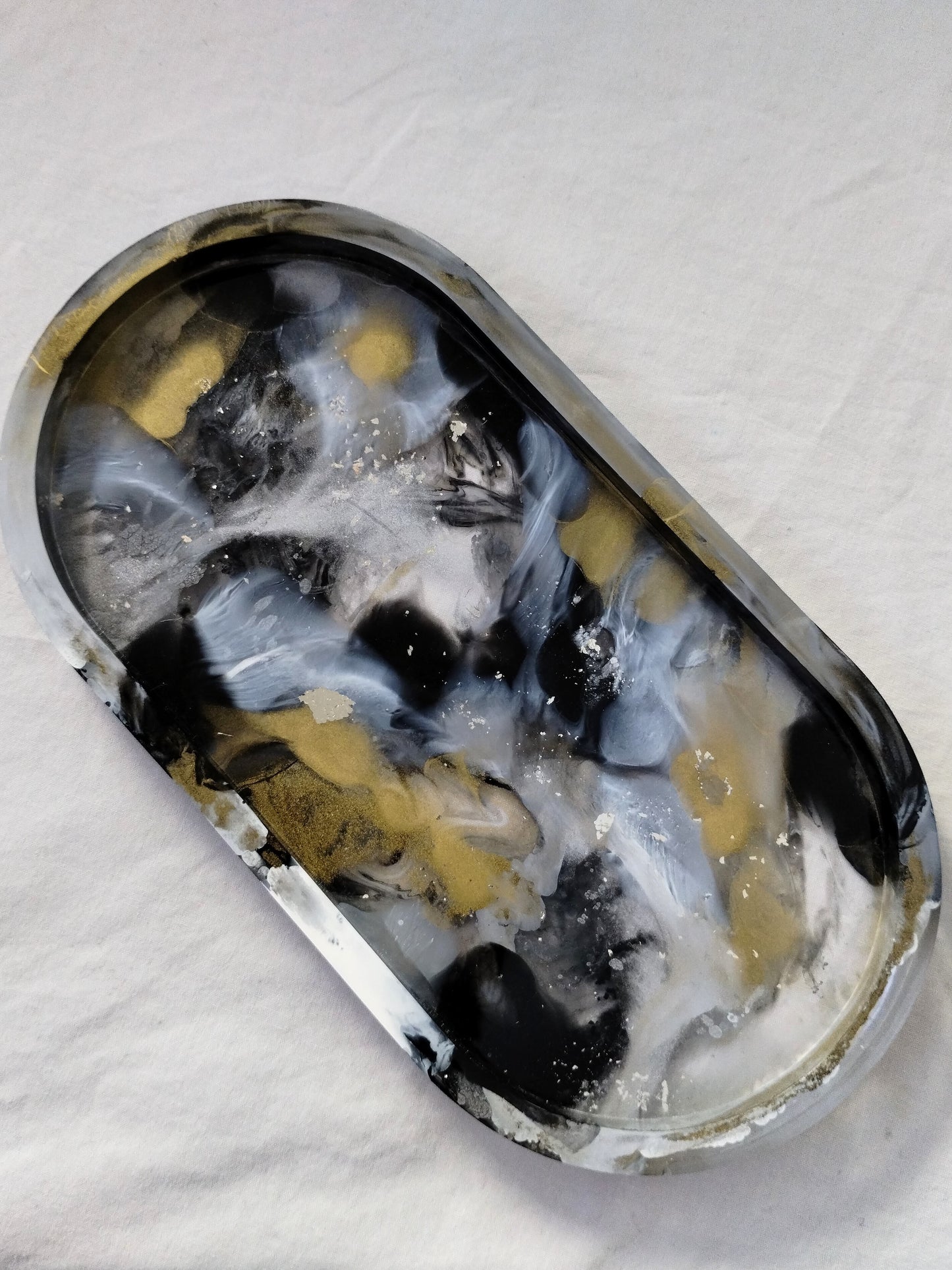 Ink Oval Trinket Tray