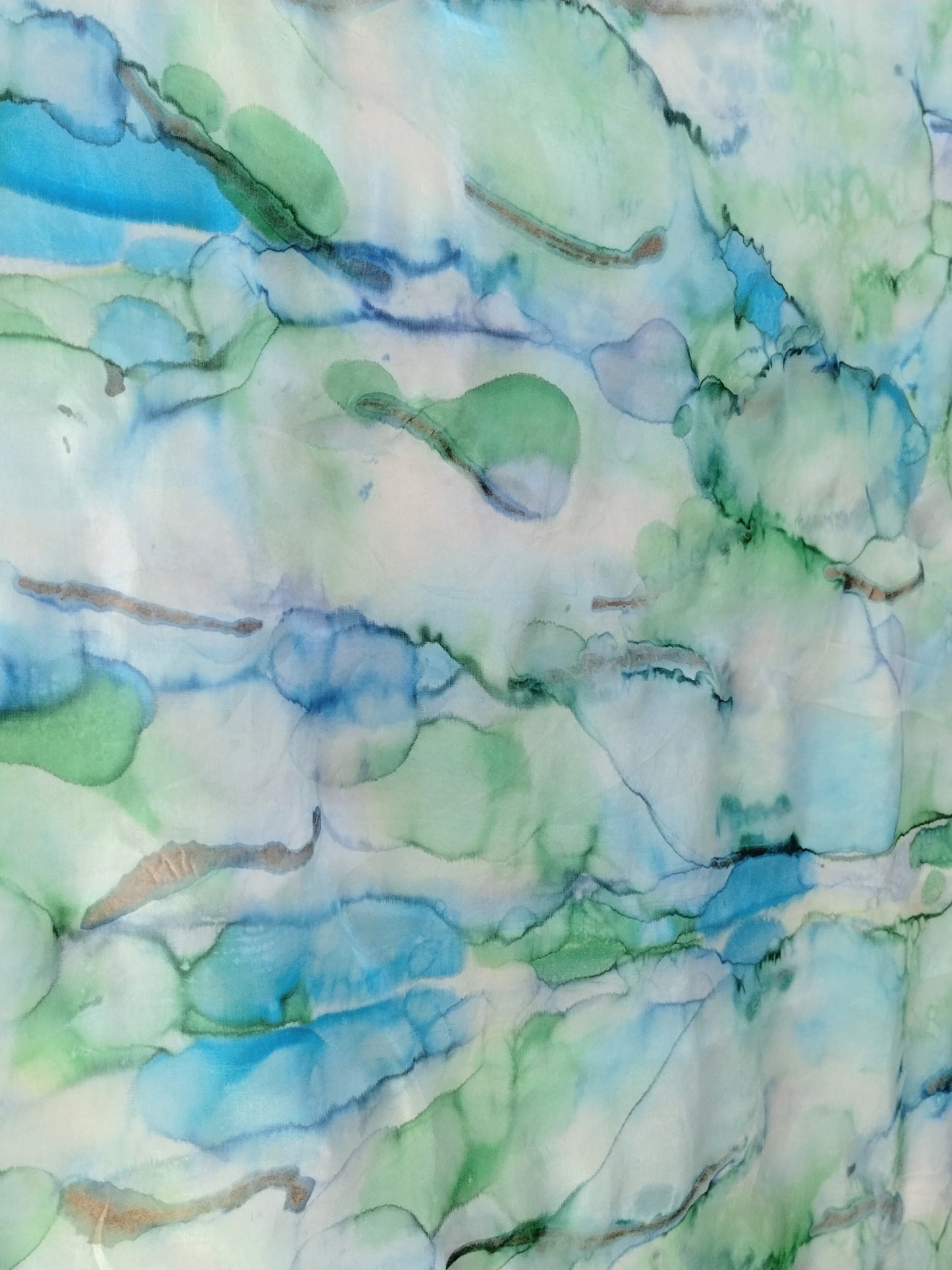 Ink Hand-dyed Silk Scarf