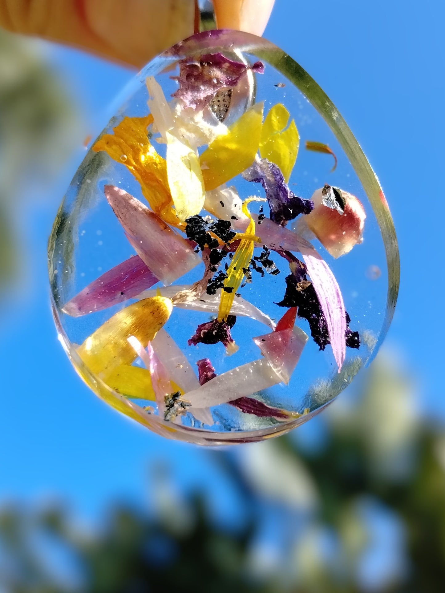 Botanical Egg Pendant Necklace