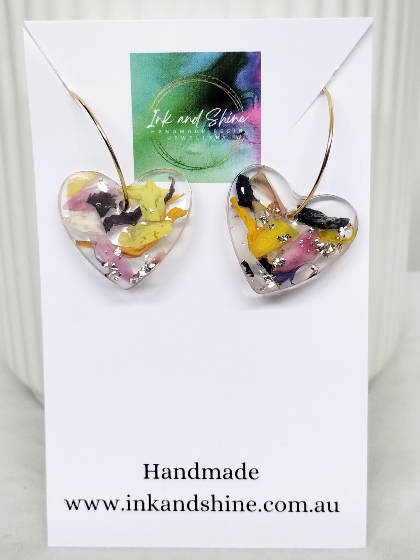 Botanical Gold Hoop Earrings