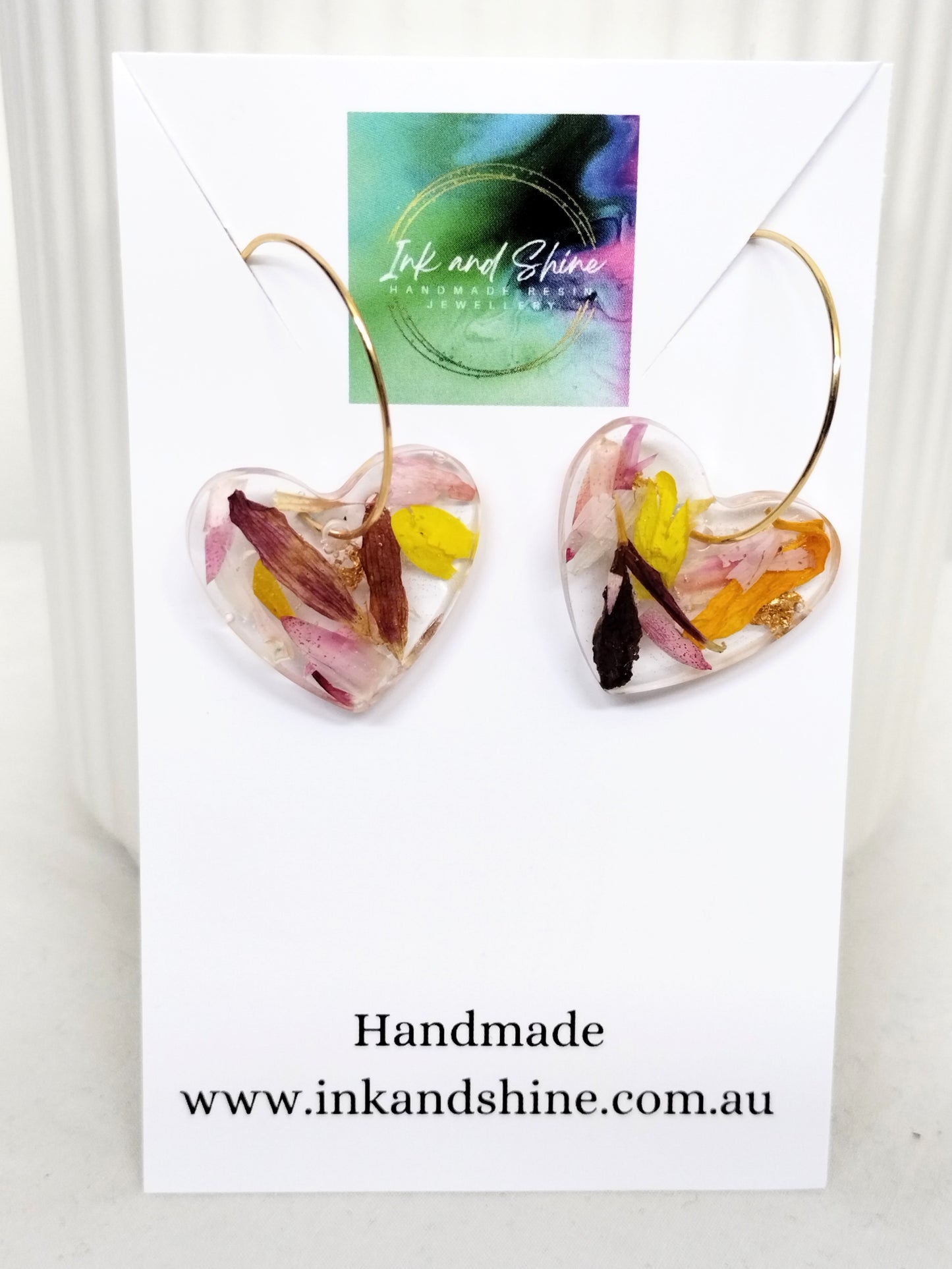 Botanical Gold Hoop Earrings