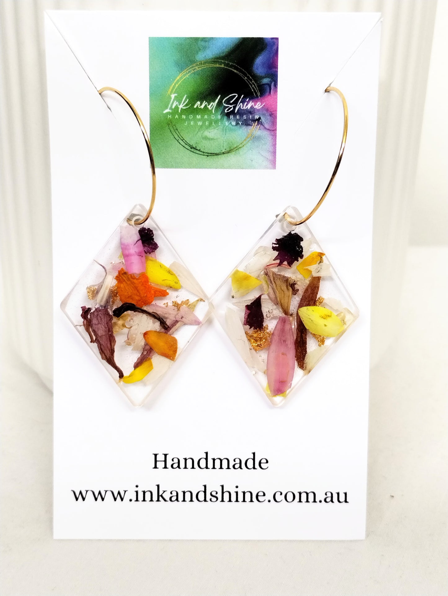 Botanical Gold Hoop Earrings