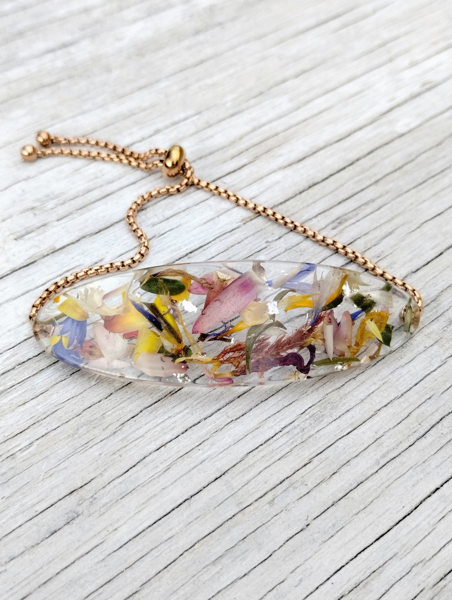 Botanical Adjustable Slider Bracelet