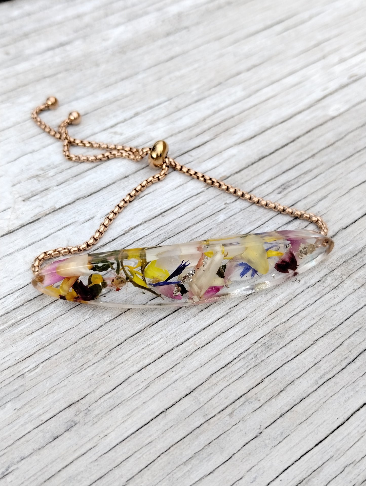 Botanical Adjustable Slider Bracelet