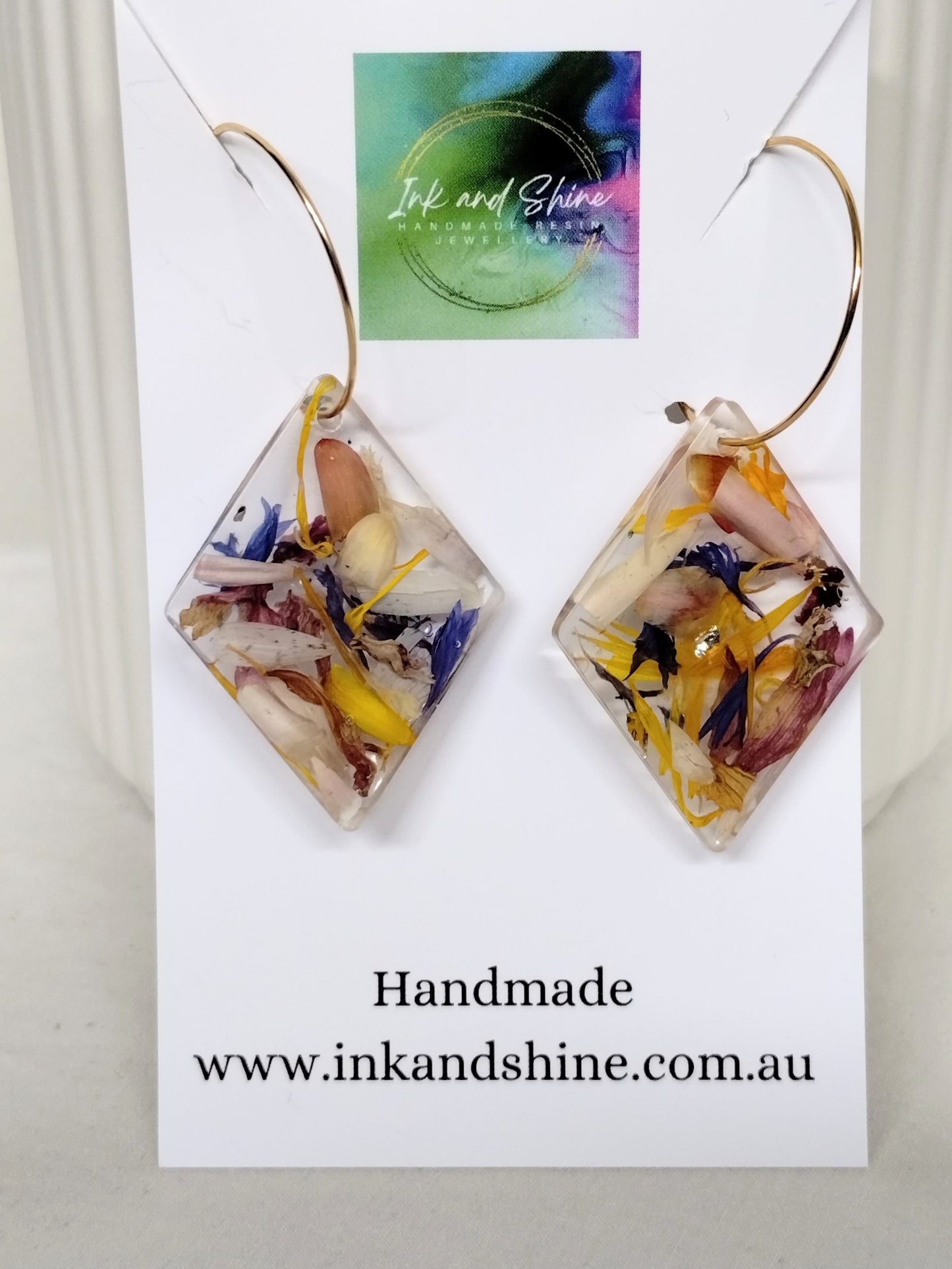 Botanical Gold Hoop Earrings