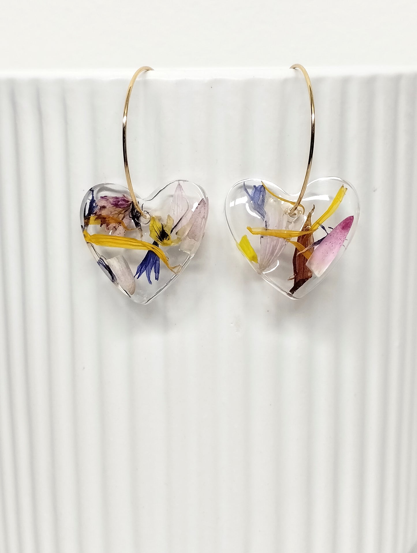 Botanical Gold Hoop Earrings