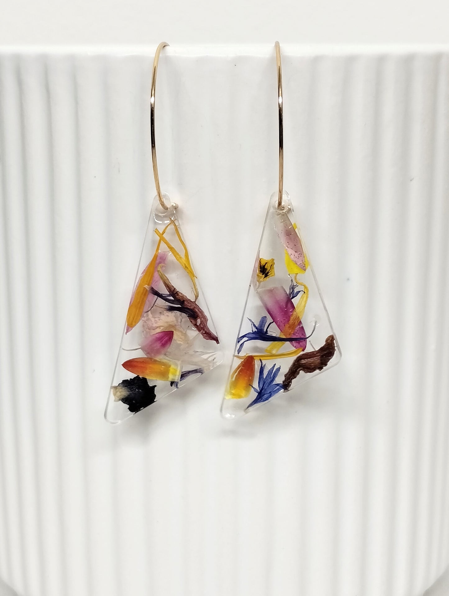 Botanical Gold Hoop Earrings