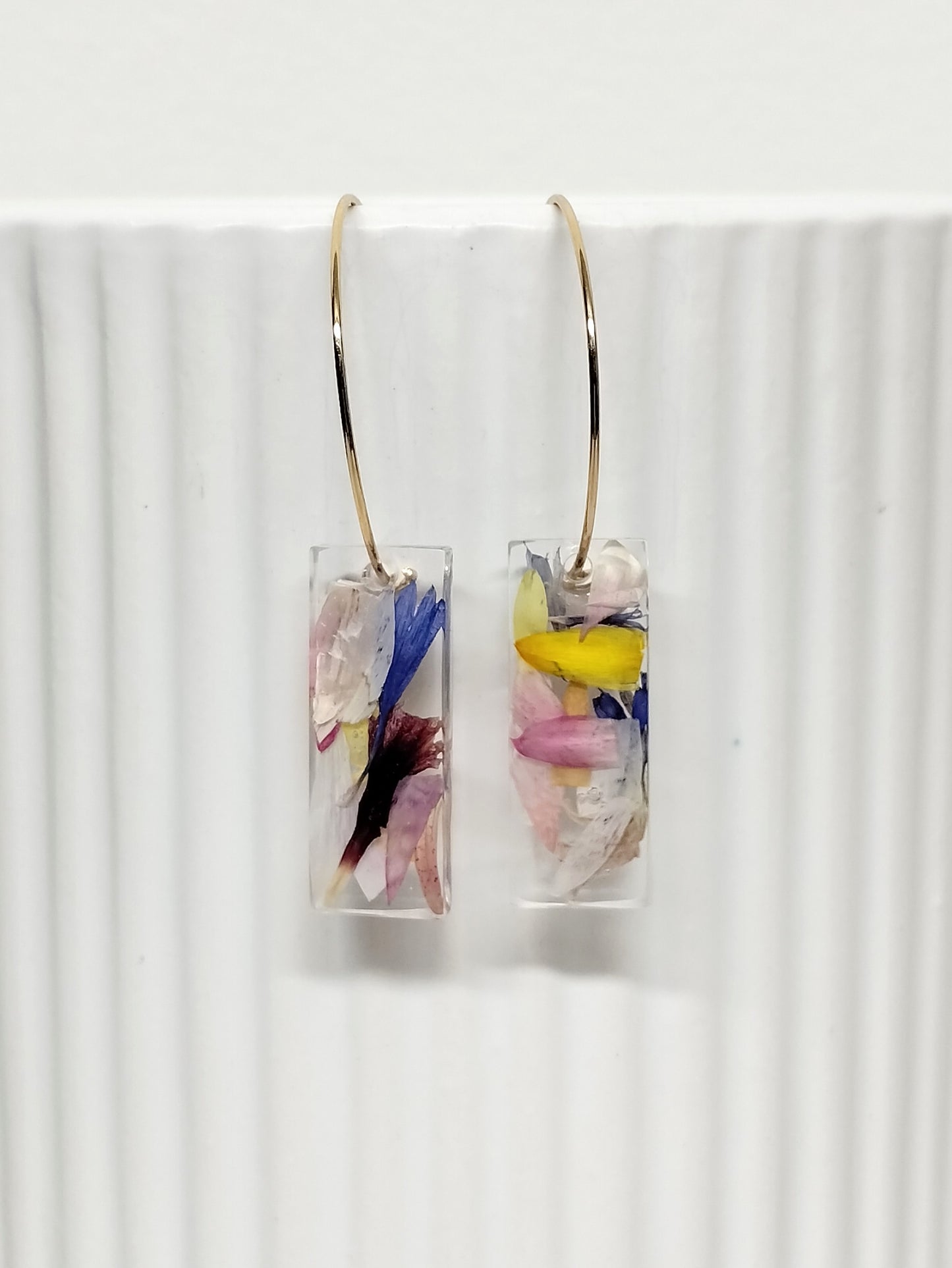 Botanical Gold Hoop Earrings