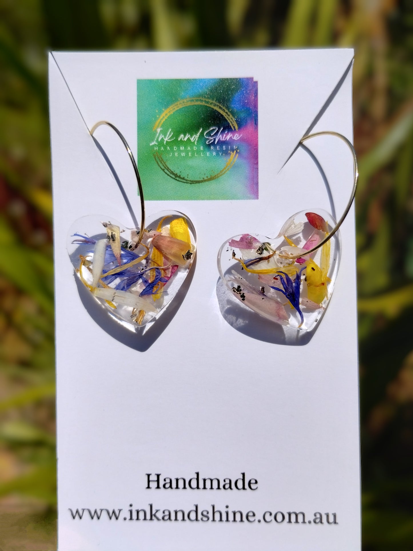 Botanical Gold Hoop Earrings