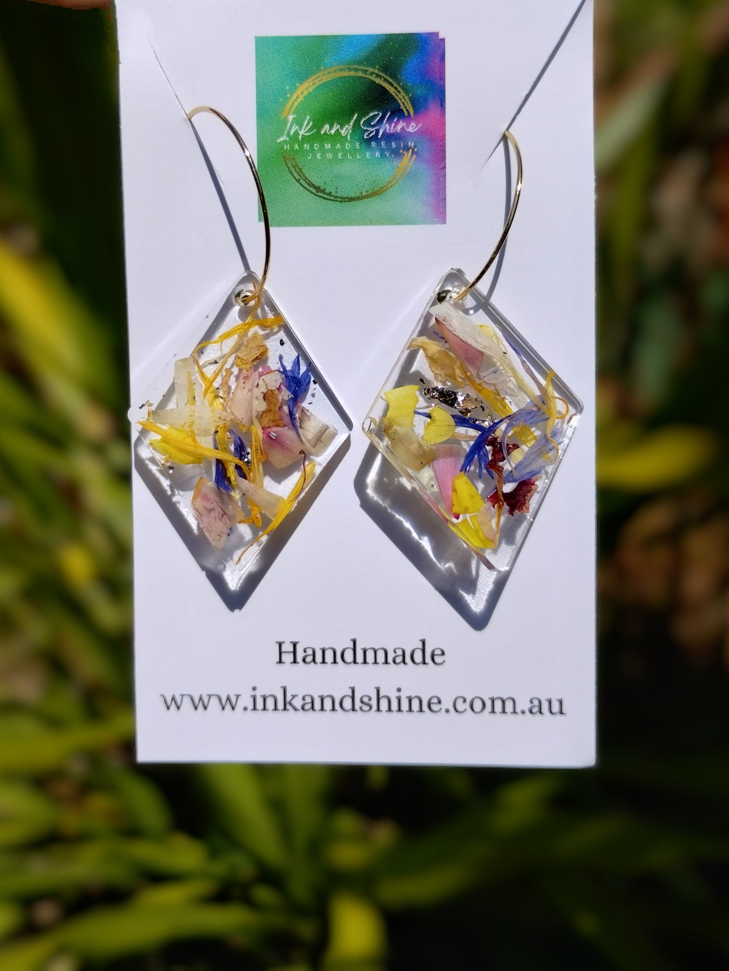 Botanical Gold Hoop Earrings