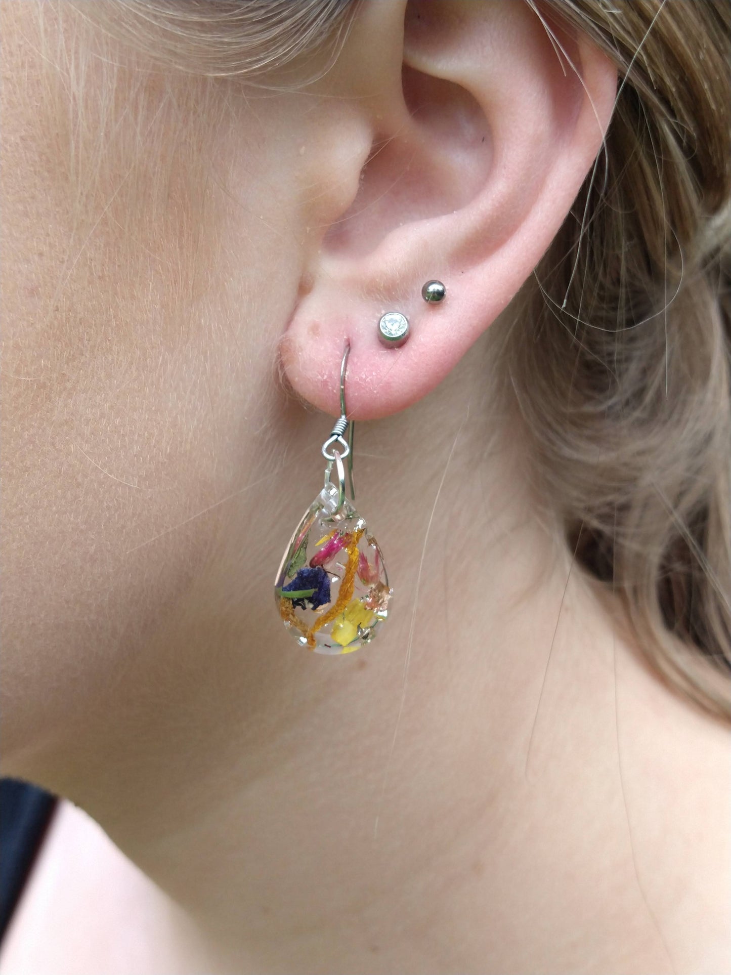 Botanical Dangle Earrings Small