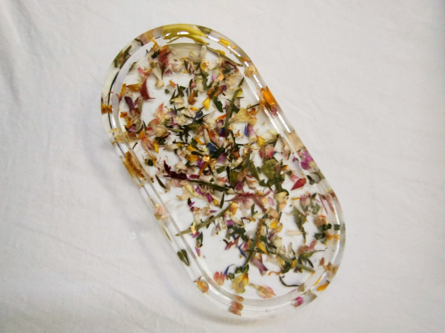 Botanical Oval Trinket Tray