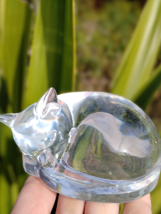 Custom Sleeping Cat Memorial Keepsake Statue