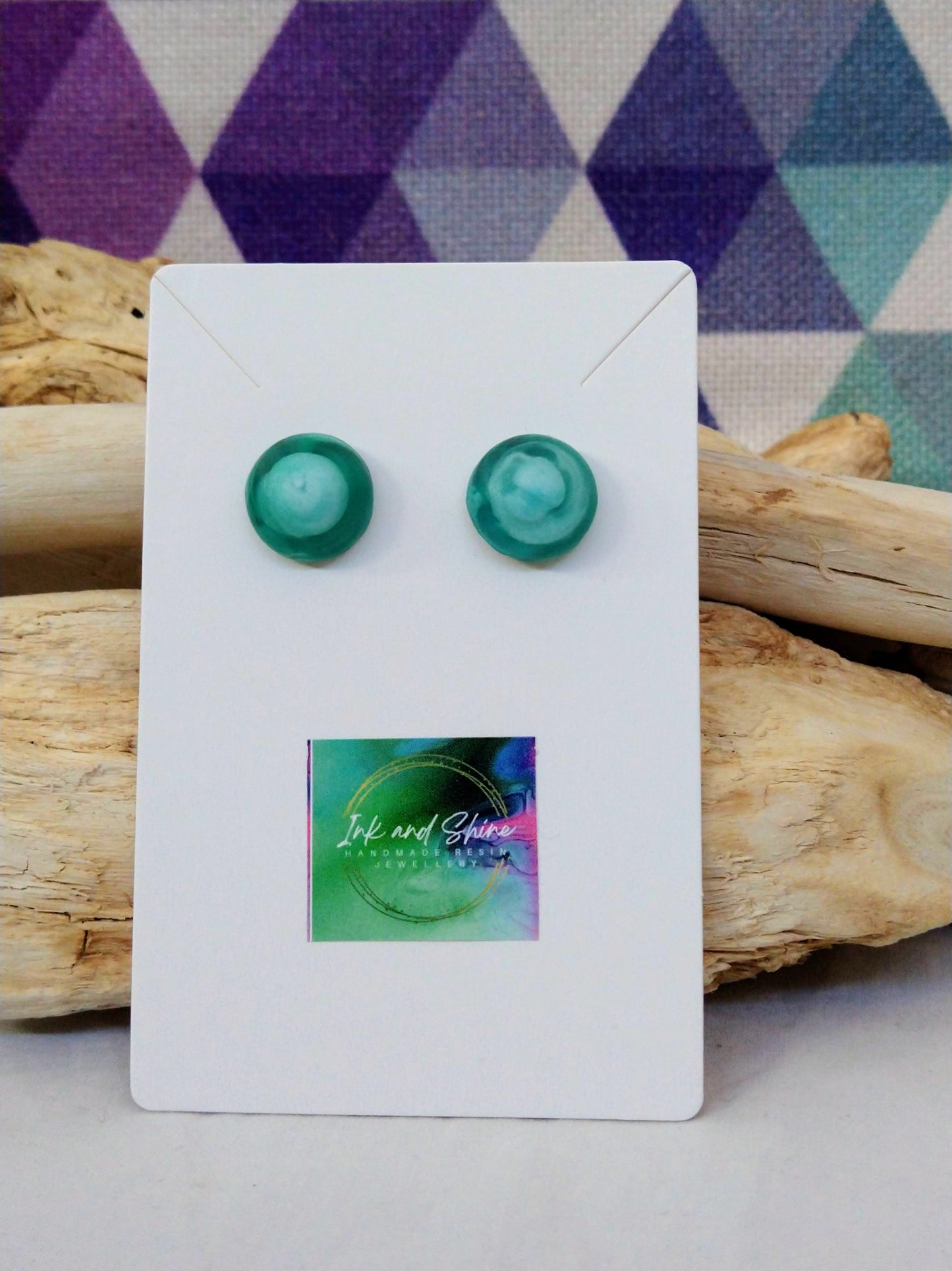 Round Dome Stud Earrings