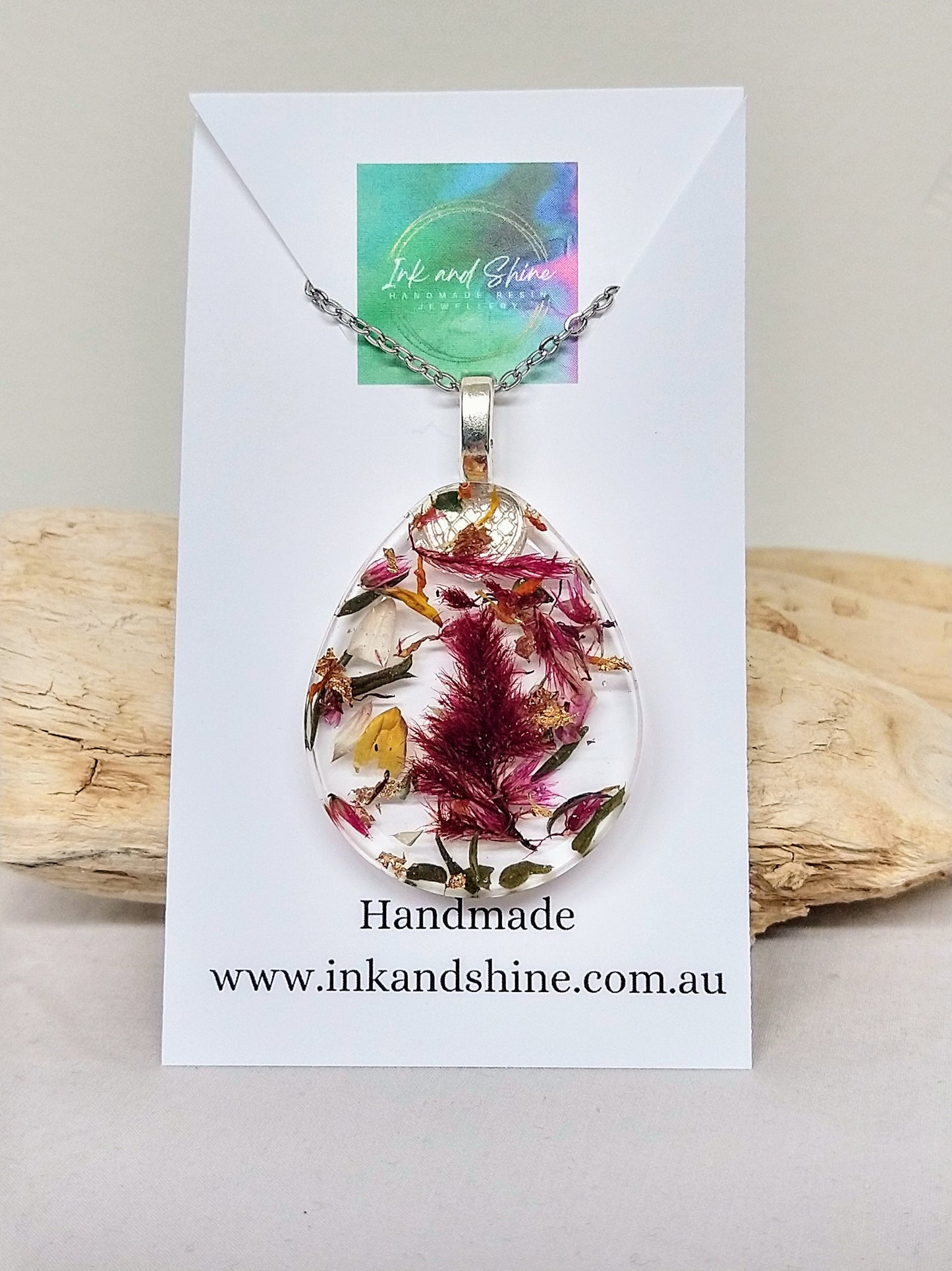 Botanical Egg Pendant Necklace