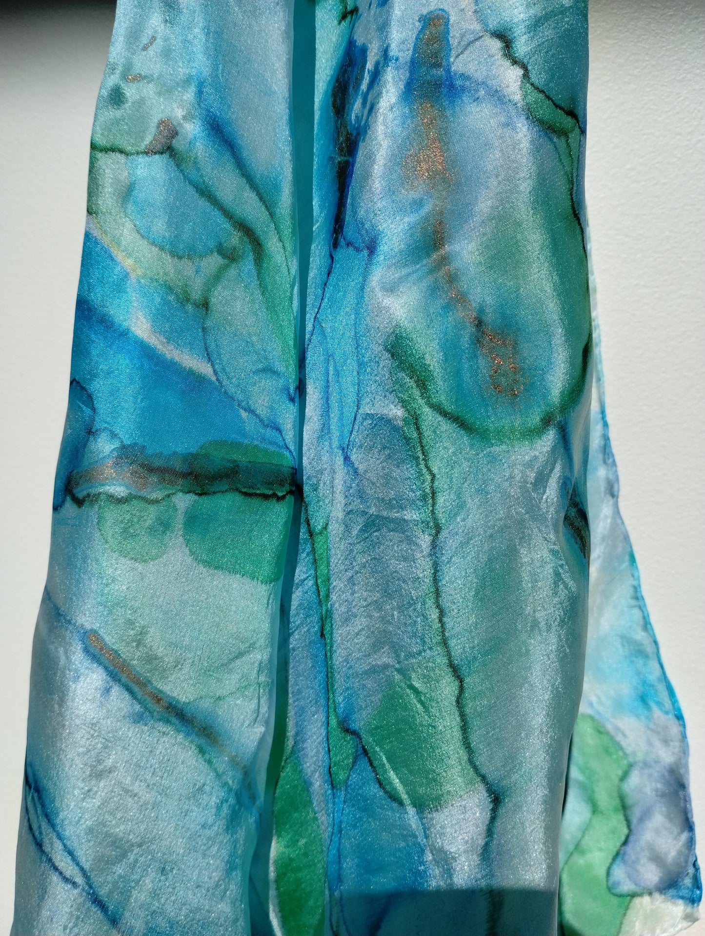 Ink Hand-dyed Silk Scarf