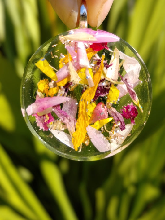 Botanical Circle Pendant Necklace