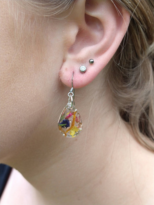 Botanical Dangle Earrings Small