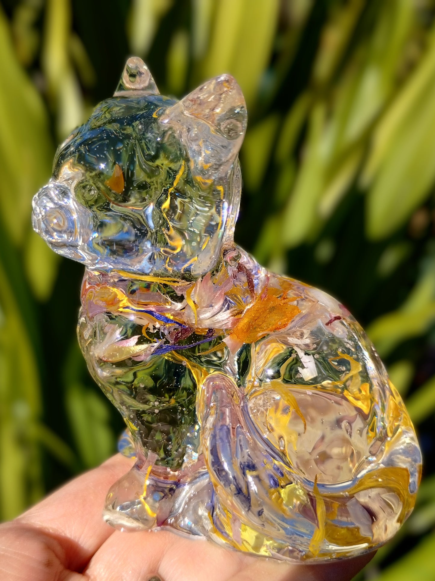 Custom Cat Memorial Keepsake Statue