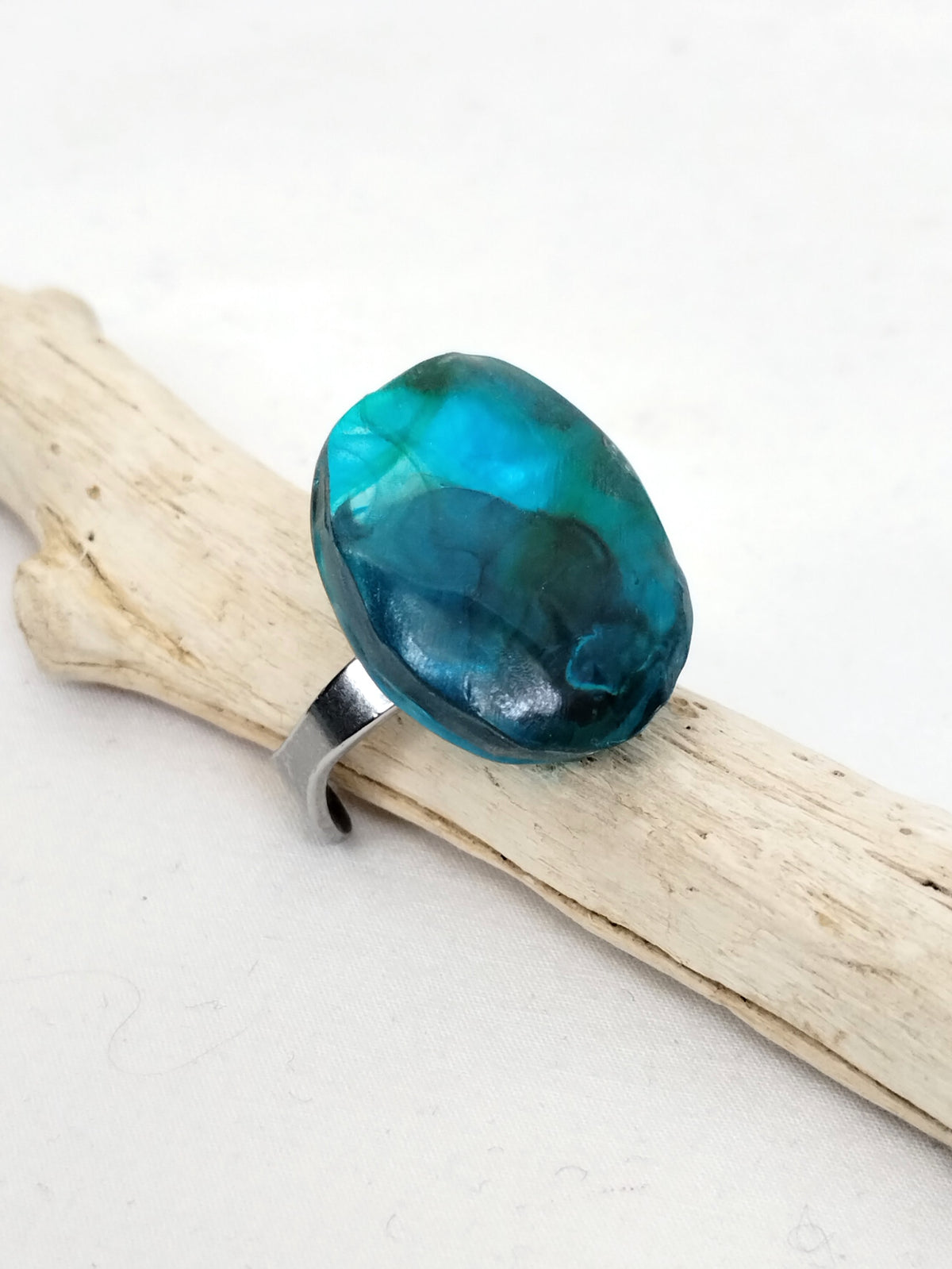 Adjustable Rings Coast Ocean Adjustable Rings | Handmade Resin Jewellery by Ink and Shine