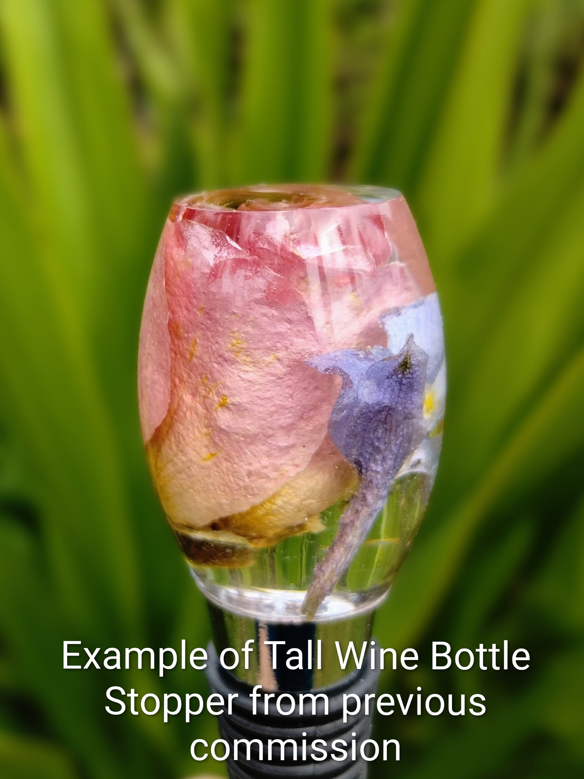 Example of Tall Wine Bottle Stopper from previous commission