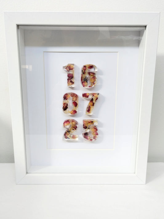 The Forever Date Frame | Custom Wedding Flower Preservation