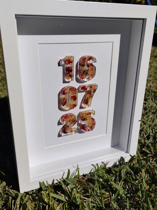 The Forever Date Frame | Custom Wedding Flower Preservation